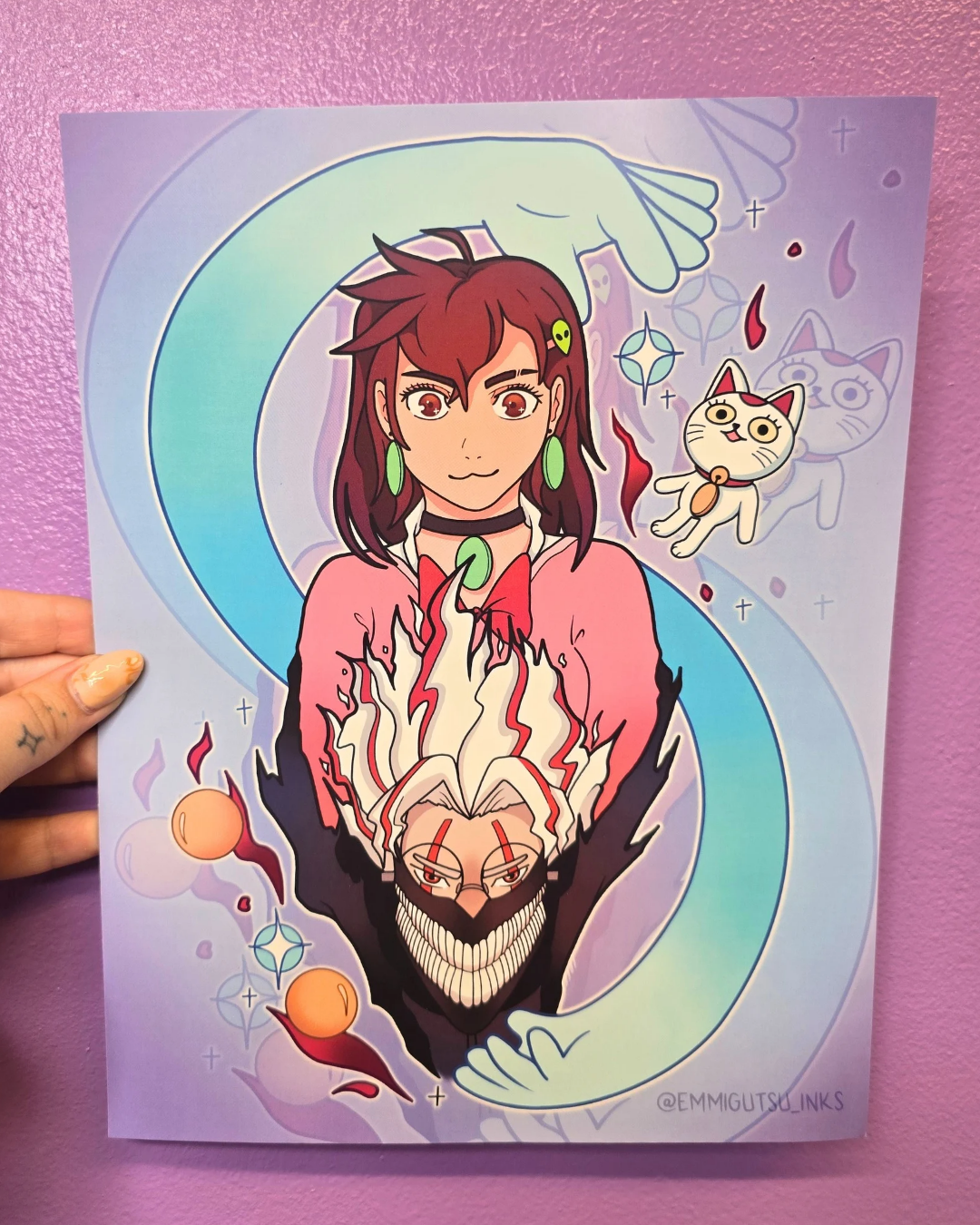 Momo x Okarun Print